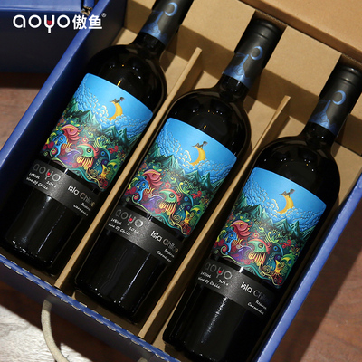 aoyo奇洛埃岛珍藏佳美娜红葡萄酒750mL