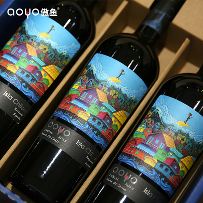 aoyo奇洛埃岛珍藏西拉红葡萄酒750mL