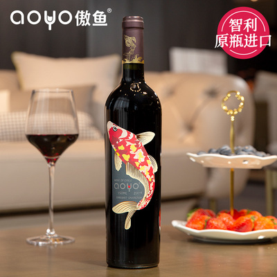 aoyo傲鱼赤霞珠红葡萄酒750mL