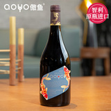 aoyo傲鱼赤霞珠佳美娜混酿红葡萄酒750mL