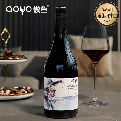 aoyo与海共生西拉梅洛红葡萄酒750ml
