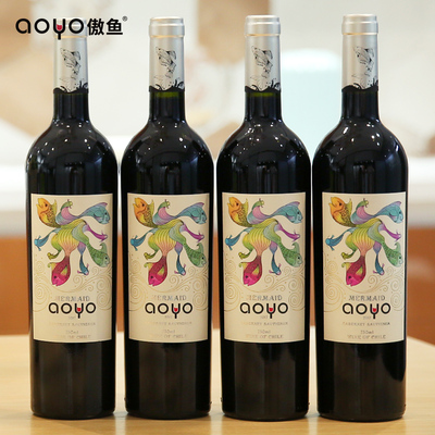 aoyo美人鱼赤霞珠红葡萄酒750mL