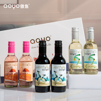 aoyo海岸鸟系列6支装葡萄酒187.5ml【混合装】